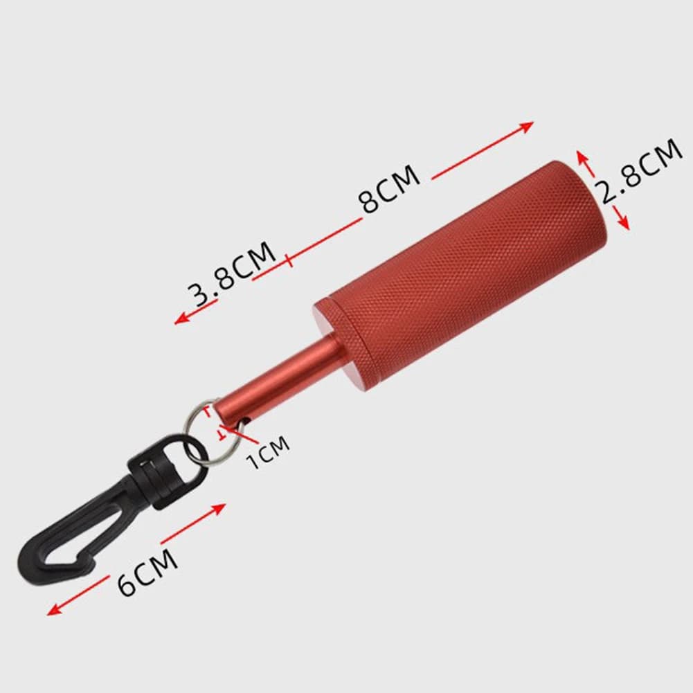 Aluminum Alloy Scuba Diving Signal Rattle Shaker for Underwater Noise Making and Buddy Communication During Diving or Snorkeling