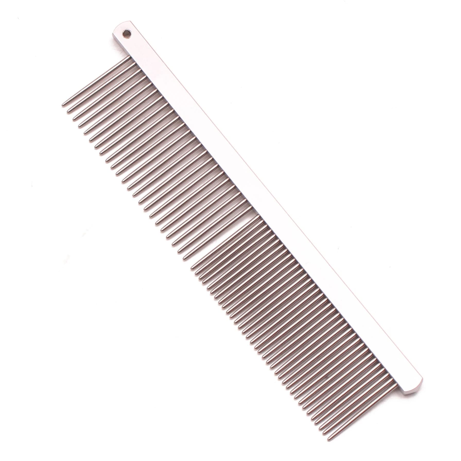 Pettine per toelettatura per cani pettine per toelettatura in metallo argento per pettini per peli di animali domestici spazzola per capelli pettine per toelettatura per cani pettine per cani Dropshipping C7803