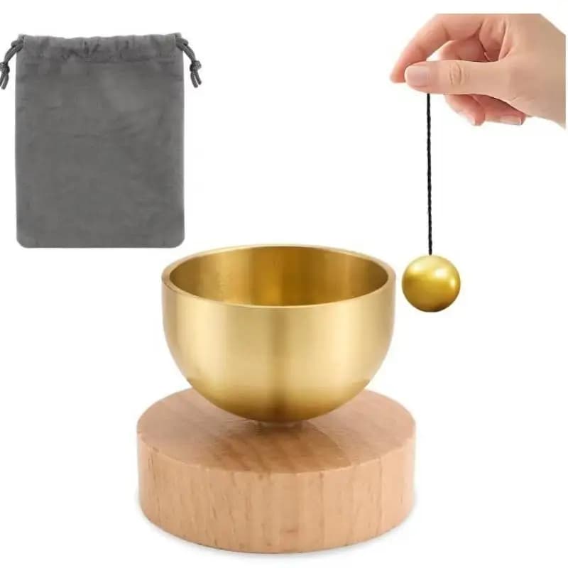 Singing Bowl Set Portable Mini Meditation Sound Bowl For Yoga Meditation Chakra Self-Regulation Decompression