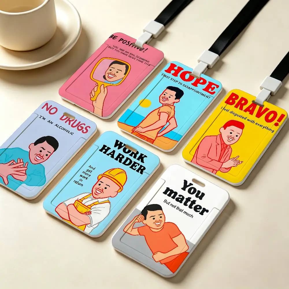 Joan Cornella Zonzo Comics Art NFC Contactless Sliding Card Sleeve For Student Cards, Bus Cards, ID Cards, And Work Permits