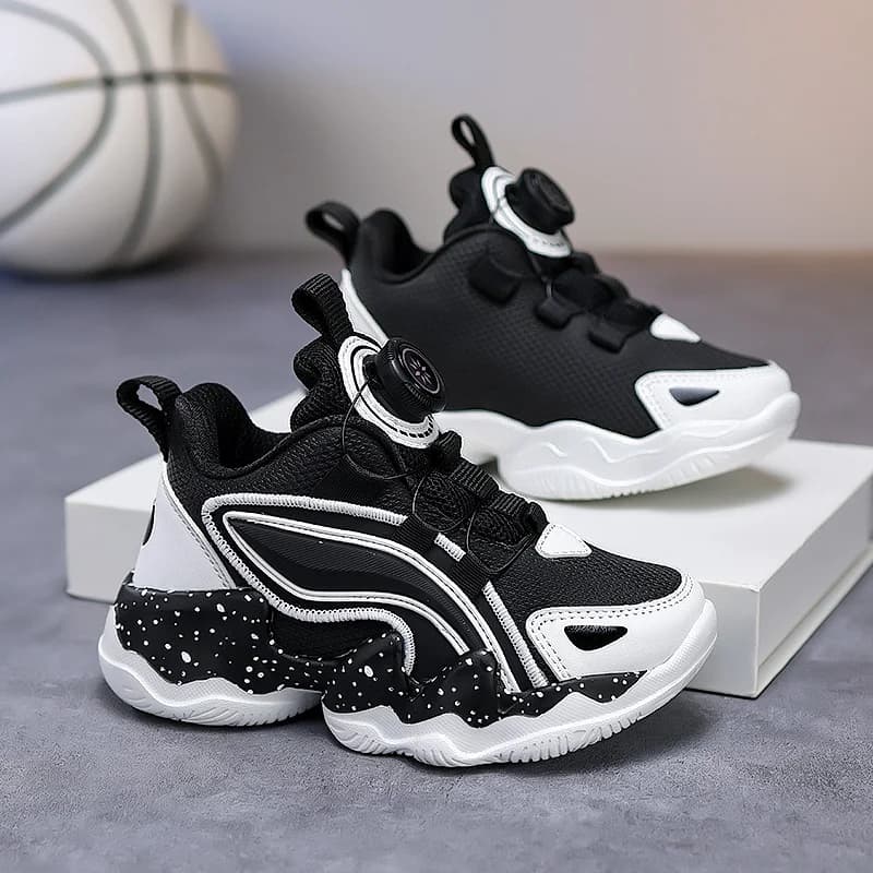 Fashionable sports shoes for children, comfortable and wear-resistant walking shoes, soft and non-slip walking shoes, thick casual sneakers for children