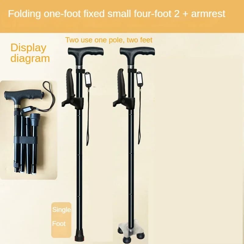 Multifunction walking stick Trekking sticks Folding telescopic handles Trekking sticks Metal walking stick for seniors