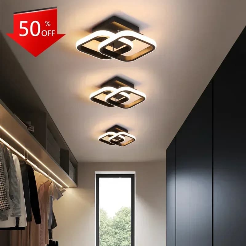 2025 NUOVO Nordico Moderno Semplice Lampade a sospensione a Led Plafoniera Soggiorno Camera da letto Anello Lampadario Casa Decorazione estetica per interni Lighti