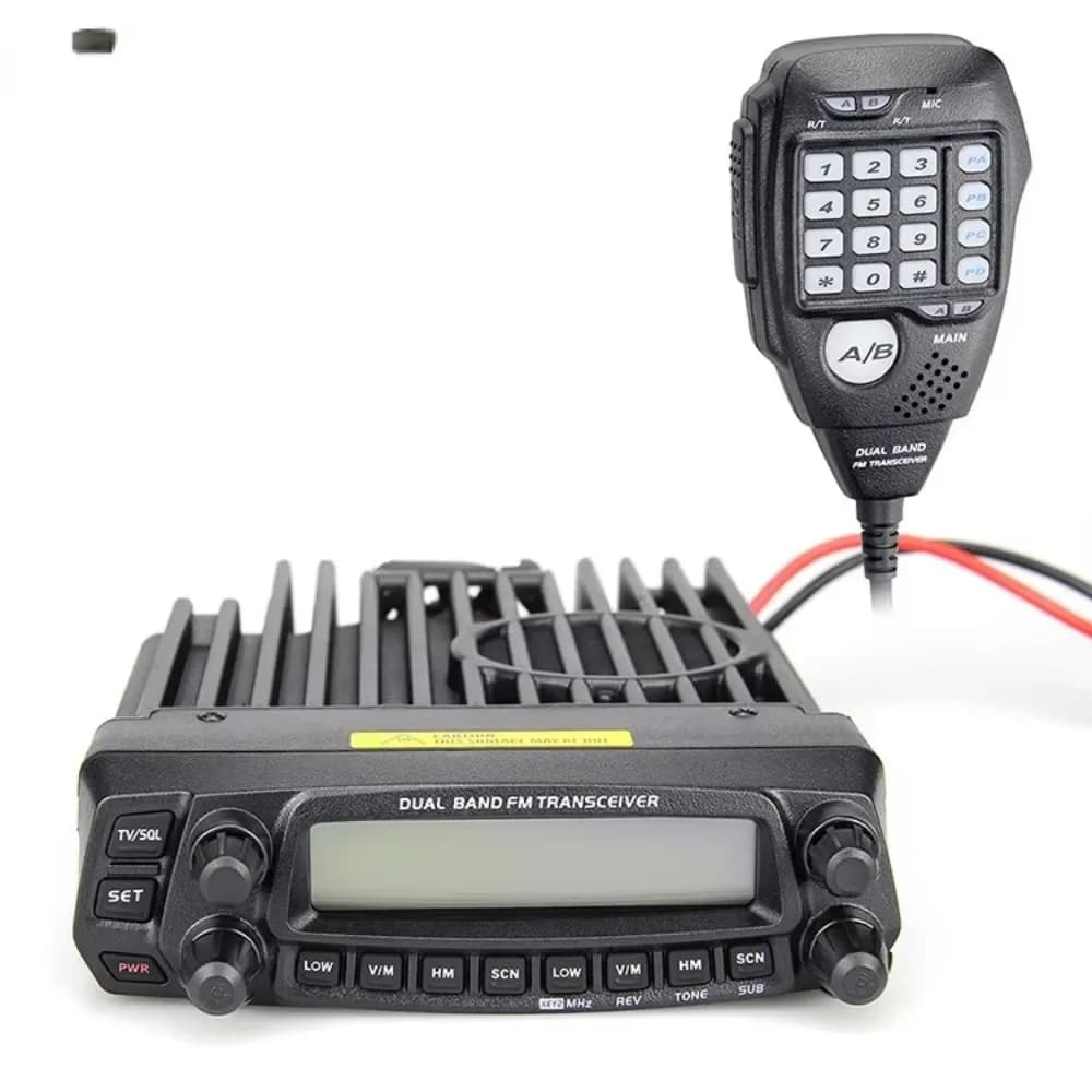 Vendite calde AT-588UV Radio mobile montata su auto dual band, ricetrasmettitore radio ad alta frequenza Cina, walkie-talkie da 50 W Dis