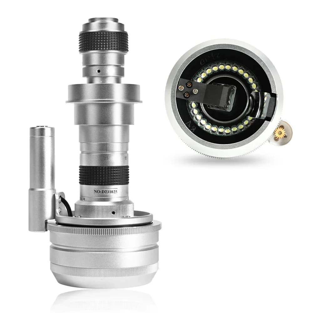 20250.7X-5X Microscopio stereo stereoscopico tridimensionale industriale 3D Obiettivo zoom con attacco C HY3D-150D