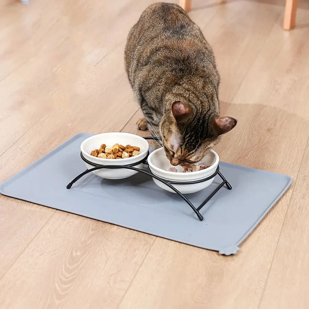 Dog Cat Feeding Mats Pet Placemat Feeder Bowl Wear-resistant Food Pad Household