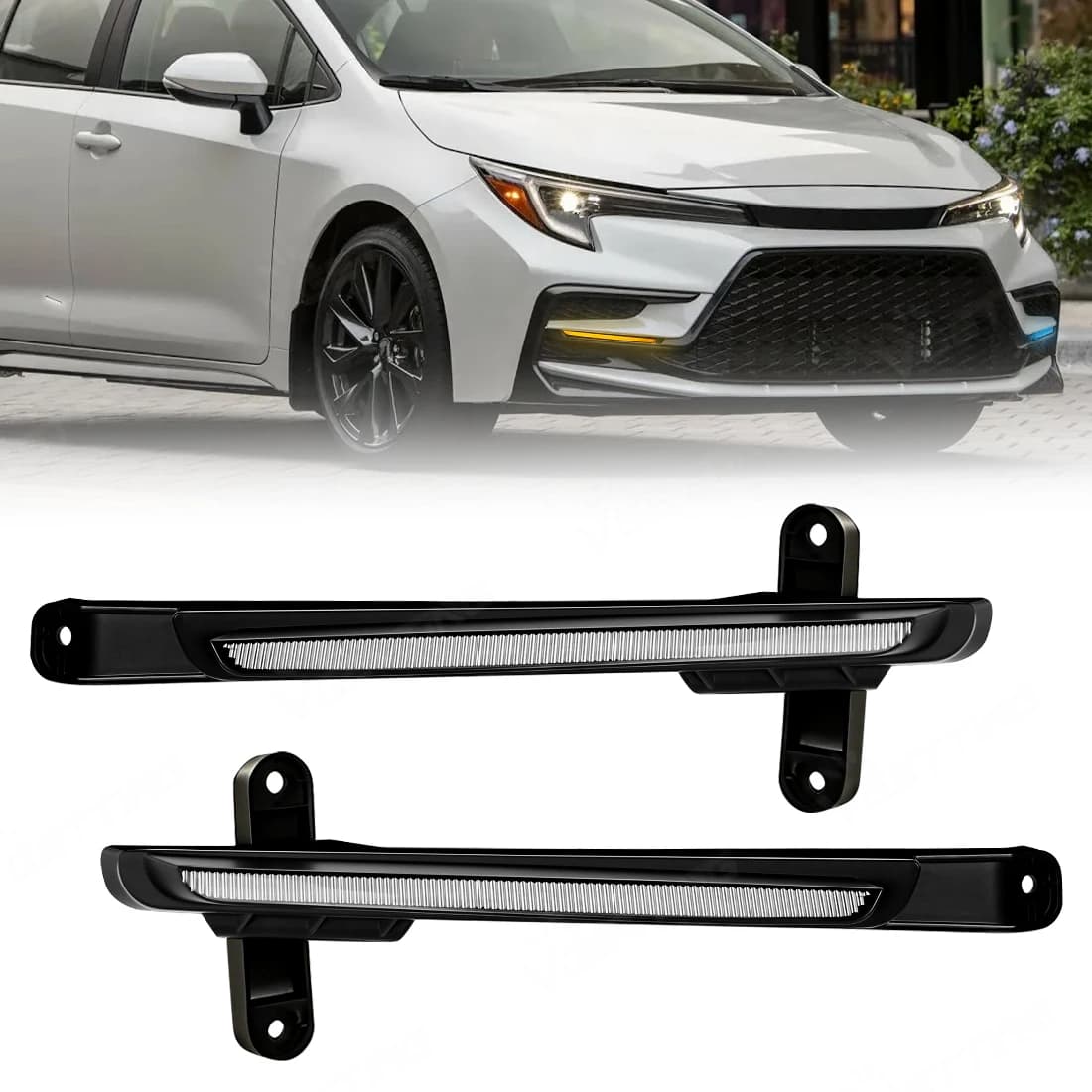 Gruppo Luci Diurne a LED per Toyota Levin Sport 2023 2024 2025 2026, DRL a 3 Colori, Lampada Indicatore di Direzione, Luce Notturna