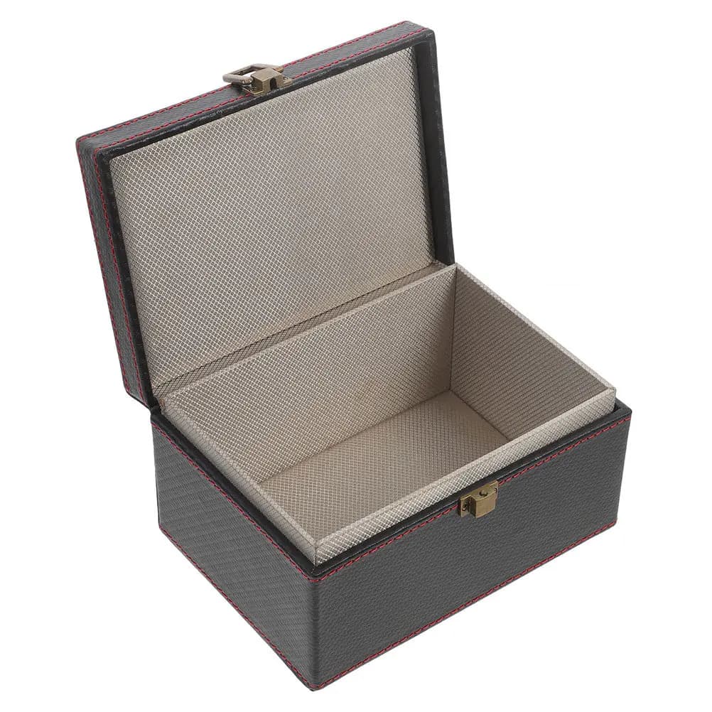 Scatola Portachiavi in Fibra di Carbonio, Grande Contenitore Faraday per Chiavi, Telefoni e Monete, Organizer Elegante con Finitura Opaca per Interni Auto