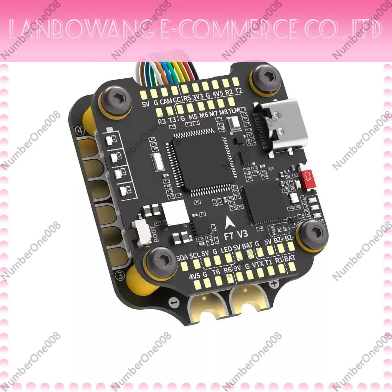 For SpeedyBee F7 V3 BL32 50A 30x30 Stack, STM32F722 FC & 4-in-1 ESC for FPV Drone