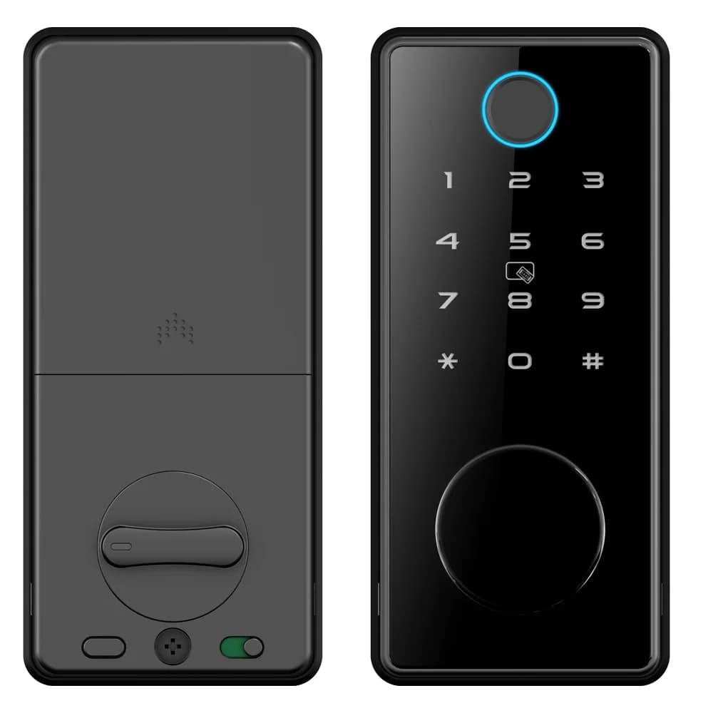 XY Smart Catenaccio Serratura per porta completamente automatica Scheda password per impronte digitali Chiave meccanica "One-Touch Open" Corpo a chiusura singola