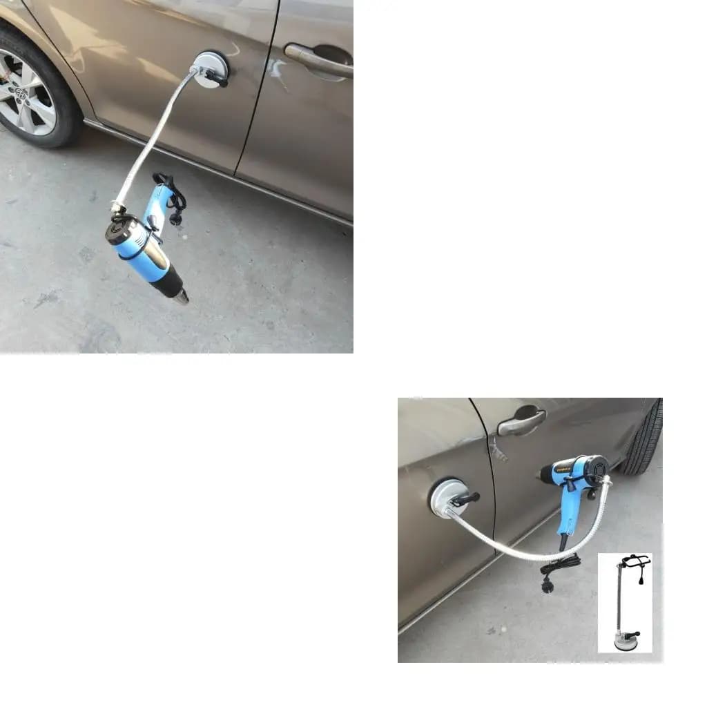 XA6H Ergonomic Heat Guns Holder With Flexible Positioning Suction Cup Tool Holder For Precise Dents Repair Job