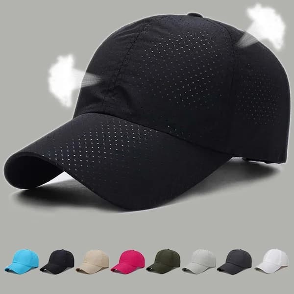 2023 new summer man woman Snapback baseball cap in net quick drying sun hat breathable hats in bone adjustable outdoor hat