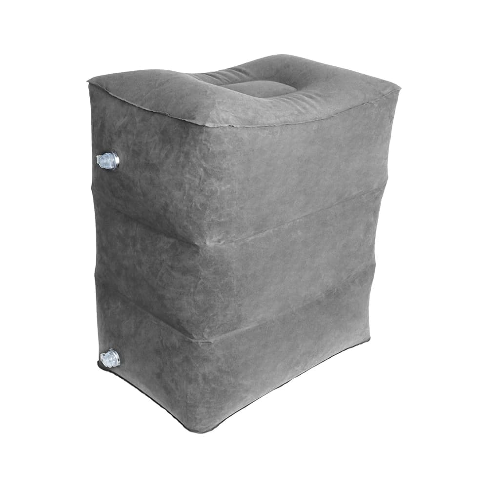 Inflatable PVC Travel Foot Rest Pillows Footrest Pillow 3 Layers On Airplane Car Bus Resting Pillow Adjustable High