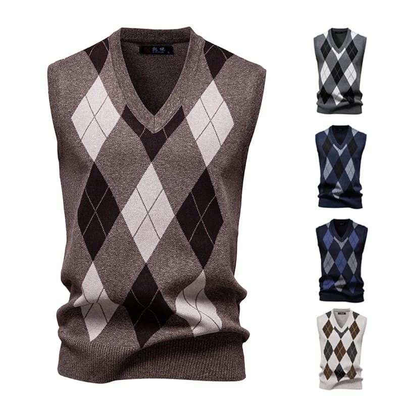 Gilet Sportivo Casual da Uomo in Maglia Leggera, Gilet Senza Maniche Primaverile e Autunnale