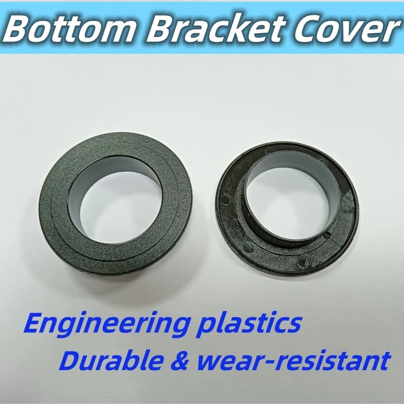 24mm Central Motion Bearing Cover Waterproof with Push-in Thread for Racing Bike, Mountain Bike and Fixed Gear