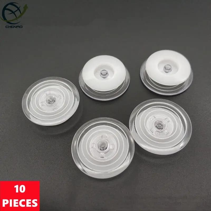 10Pcs Transparent Plastic Bobbins Spool Sewing Machine Needles for SINGER #163131W Craft Sewing Tools Pack of 10