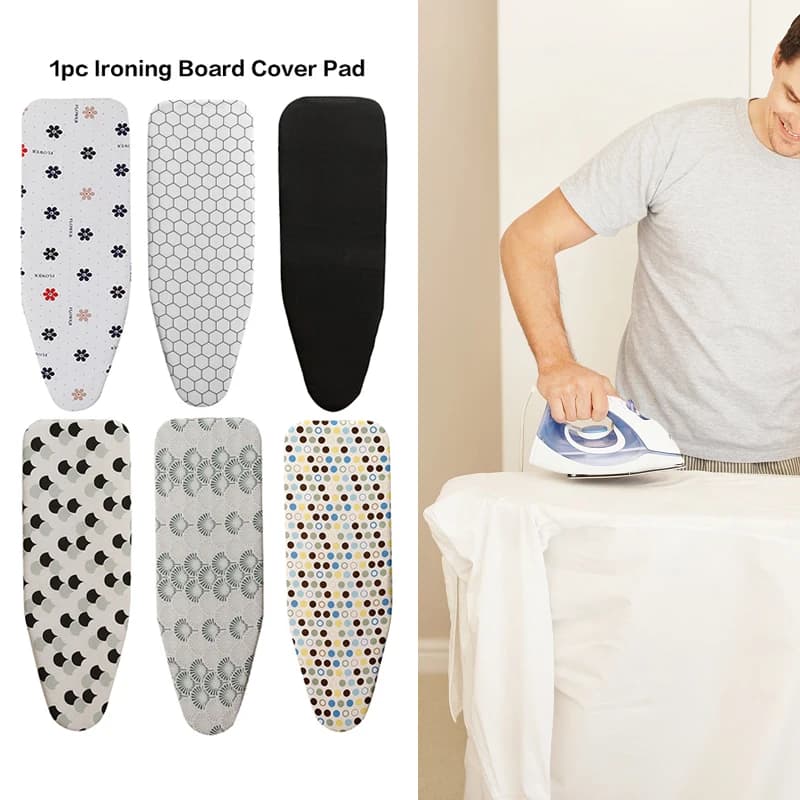 Copertura per asse da stiro resistente al calore Panno imbottito ispessito durevole Cuscinetto universale per asse da stiro per bucato con design stampato