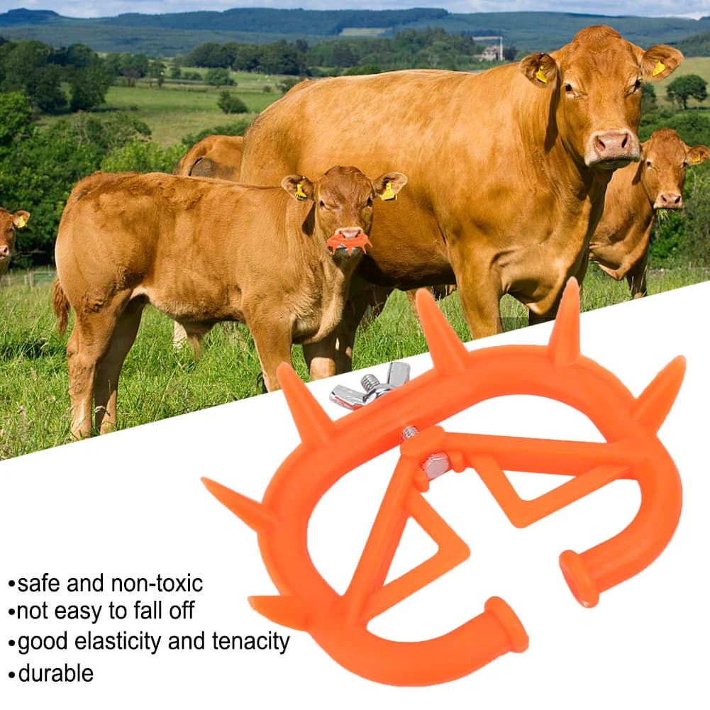 Sucking Preventer Calf weaning Nose Rings Plastic Weaning Spiked Preventing Suckling