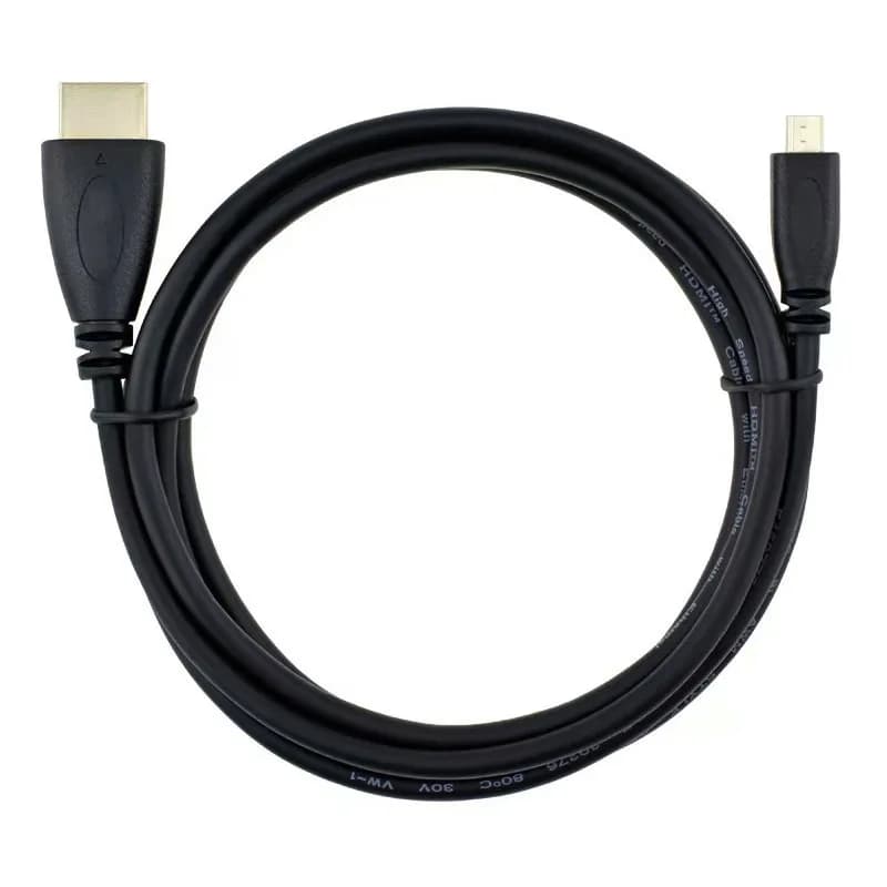 With compatible HDMI 4K 60Hz cable to Micro HDMI Data Cable HDTV 1080P Connect camera tablet cable to Raspberry Pi 5/Pi 4