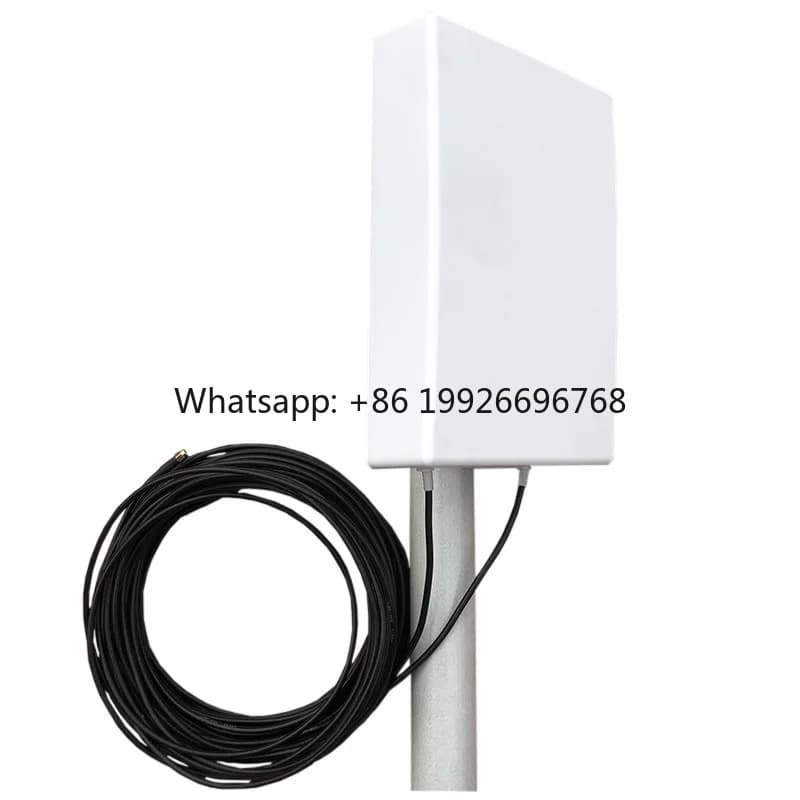 Antenna Direzionale WiFi LTE 12dbi per Esterni, Compatibile con 2G/3G/4G/5G, Design Piatto, Scheda di Comunicazione, Antenna 5G
