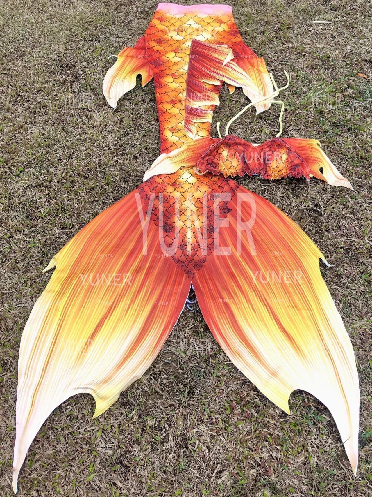 MRYUNER Mermaid Doria Mamhina Mermaid Tail Oceanarium Performance Swimsuit Diving Mermaid Costume