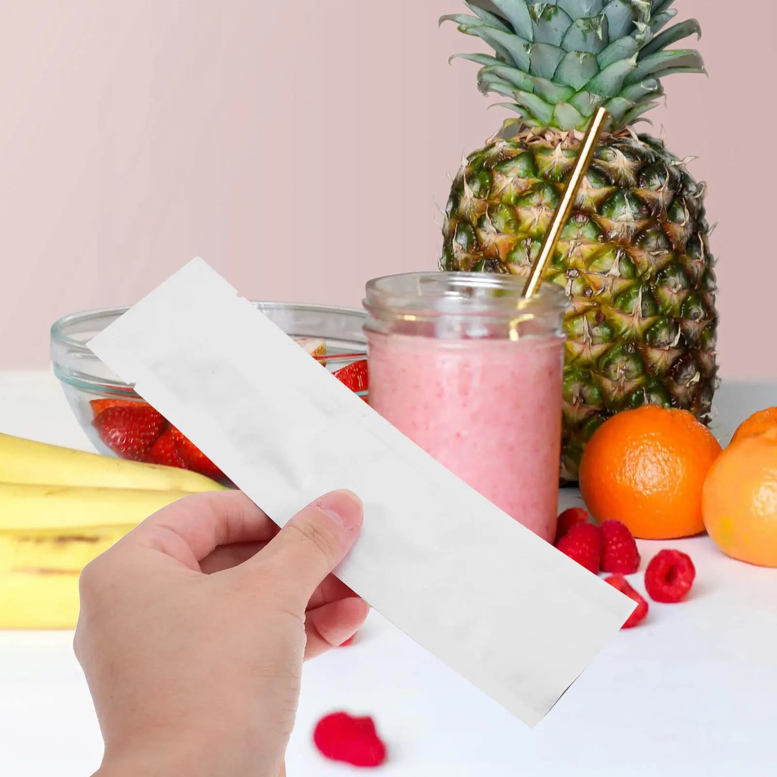 100Pcs Vacuum Sealer Bag Multi-Function Protein Powder Storage Small Portable Food Preservation Coffee Packing Snack Pouch