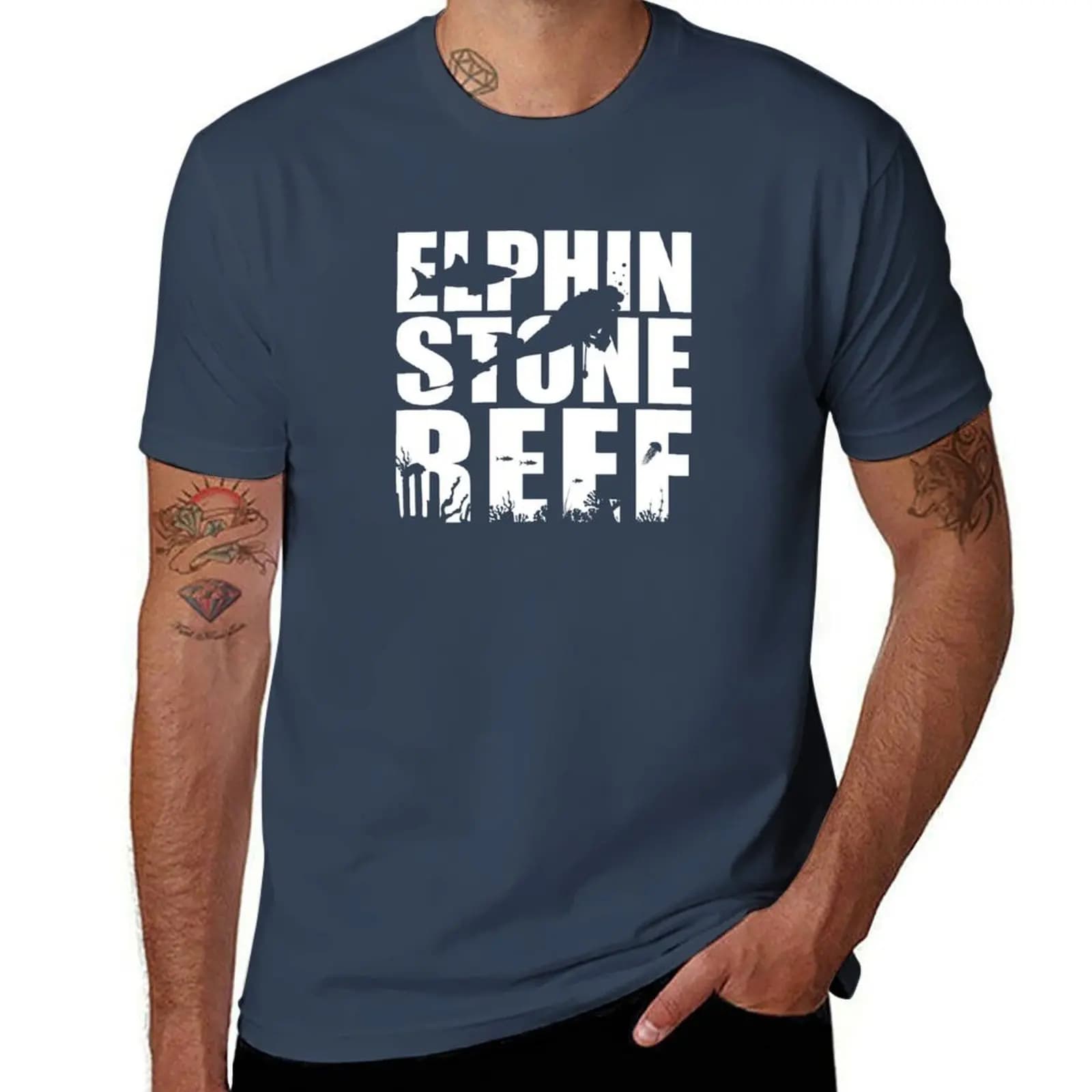 T-shirt Elphinstone Reef Scuba Diving Vacation Liveaboard Snorkeling T-shirt casual da indossare tutti i giorni