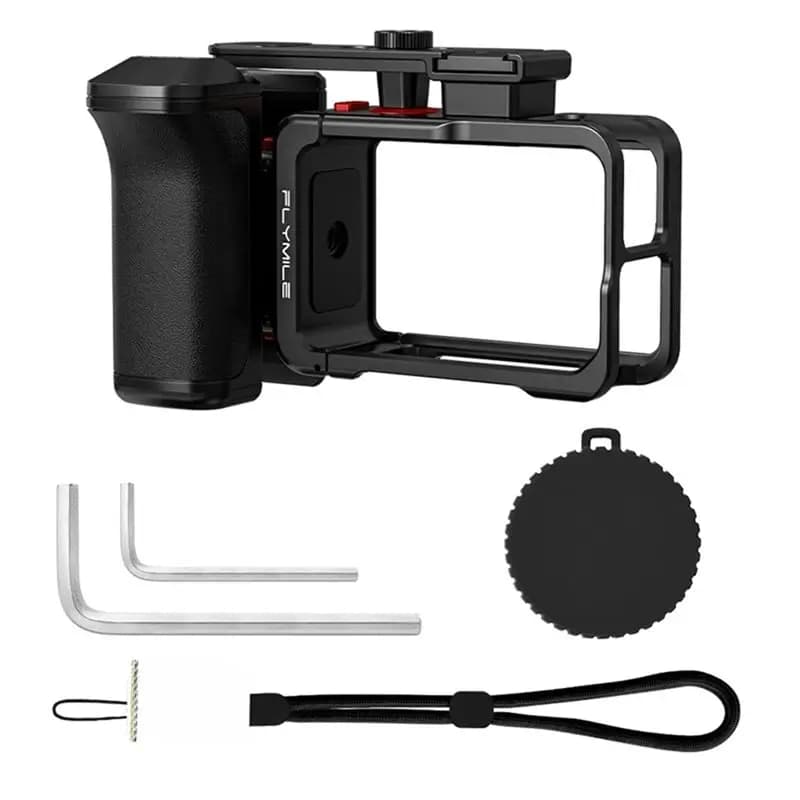 Flymile Photography Handle Shutter Button Accessories For DJI Action 5 Pro/Action 4/3 Camera Grip Holder Street Grip Kit