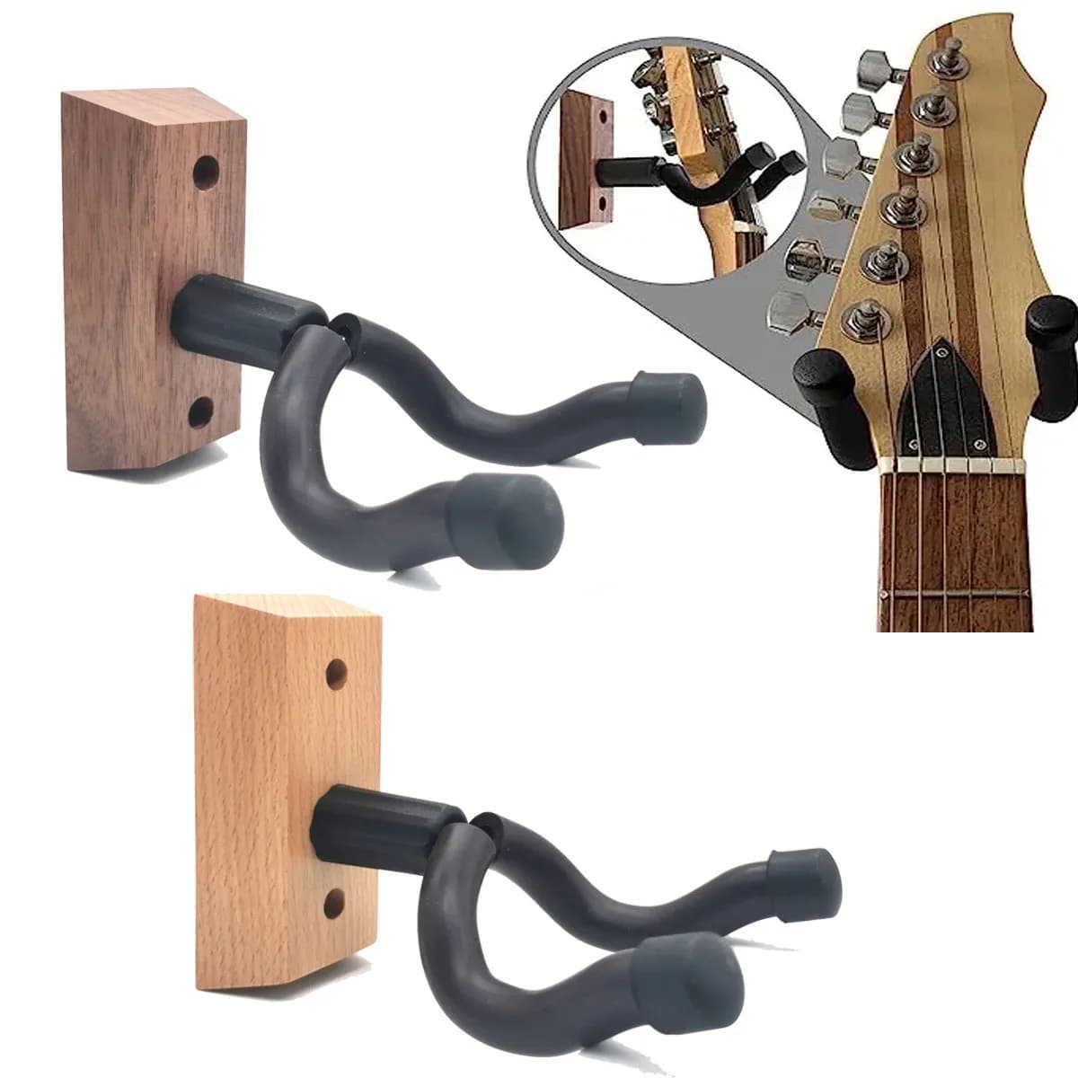 Supporto a parete gancio per chitarra supporto antiscivolo supporto per chitarra acustica Ukulele violino basso accessori per strumenti per chitarra