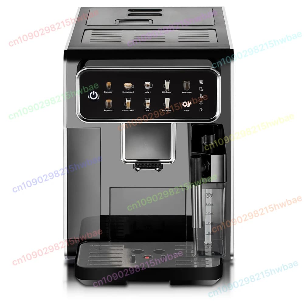 Macchina da caffè automatica 3 in 1 macinazione di chicchi con serbatoio del latte Macchina da caffè italiana in schiuma di latte