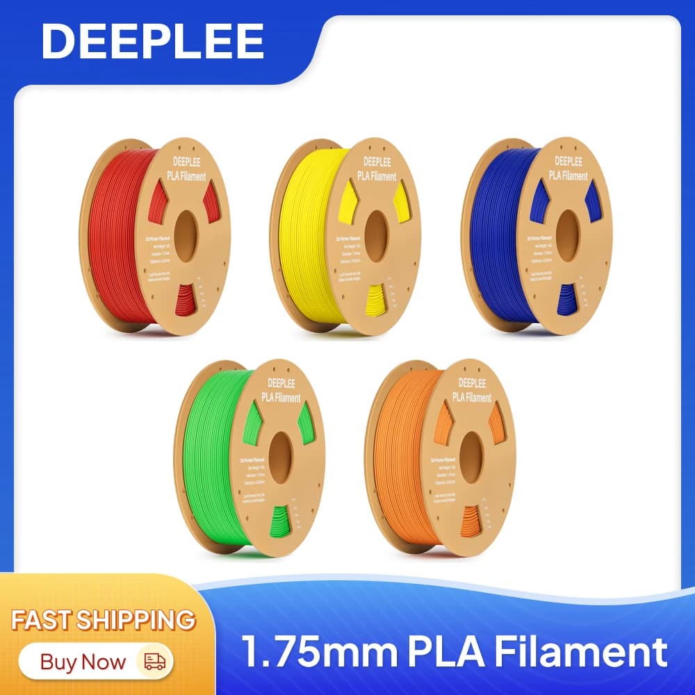 DEEPLEE Filament PLA 1.75mm 1kg, Plastic Material for 3D Printer, Consumable for 3D FDM Printers, Centauri Carbon