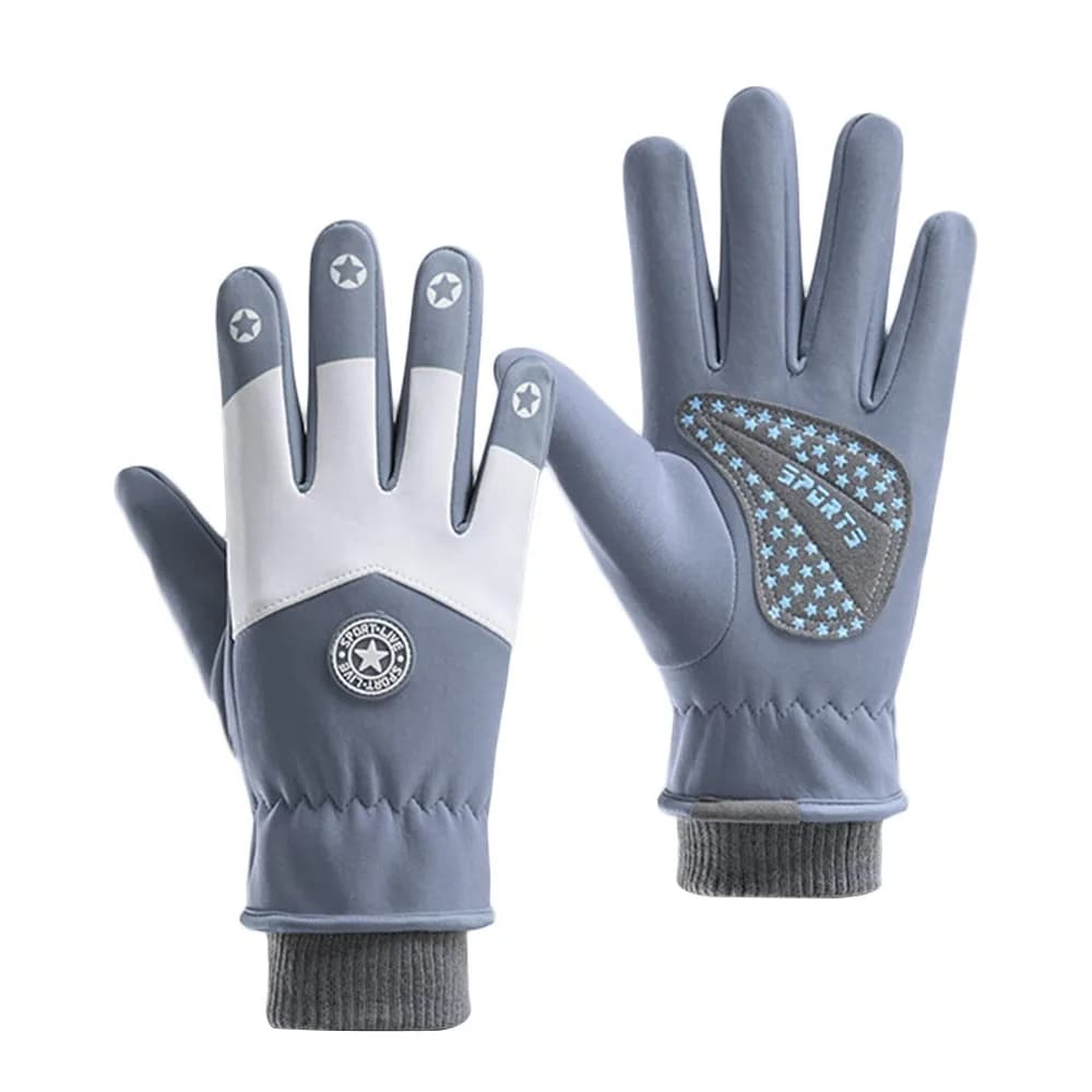 Winter Gloves Children's Anti-slip Gloves, Cycling Gloves, Padded, Waterproof, with Velvet Interior