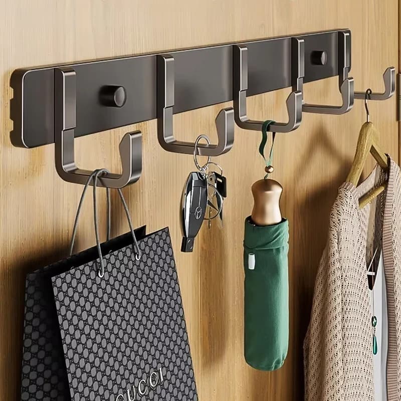 Hooks for hanging clothes in the entrance door, wall coat hangers and sturdy hooks for the wardrobe in th