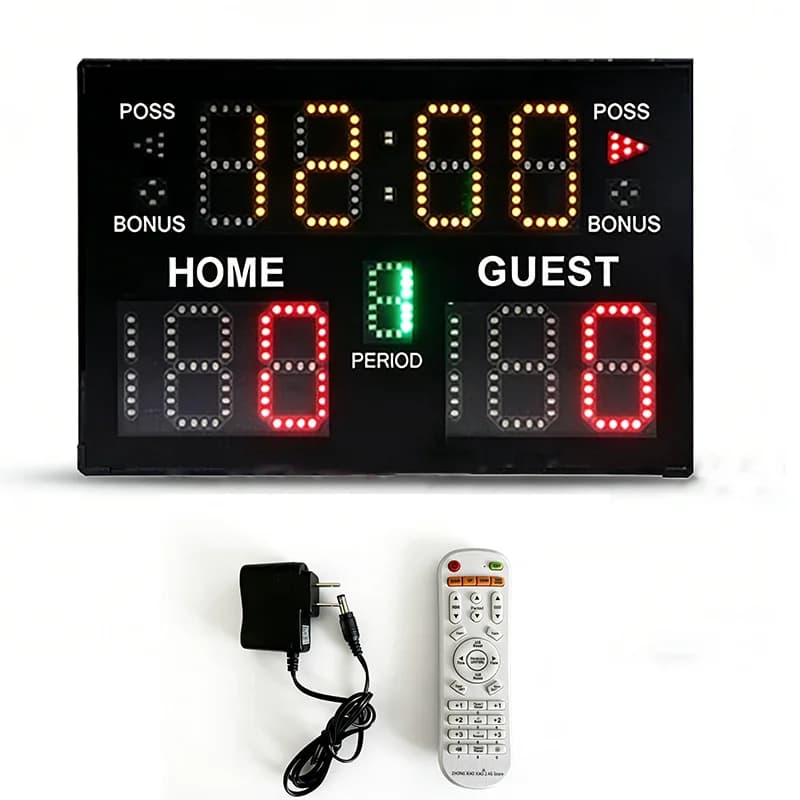 Timer Elettronico Portatile Ricaricabile per Punteggio di Basket, Badminton, Calcio e Sport Transfrontalieri