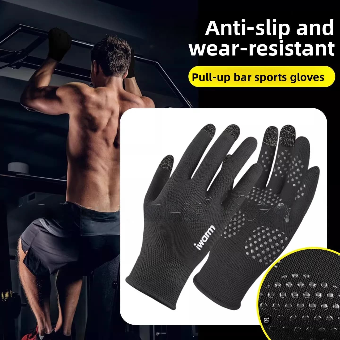 Antiskid Gymnastics Gloves for Tractions, Climbing, Open Sports, Training, Calli Protection, Special Running Gloves
