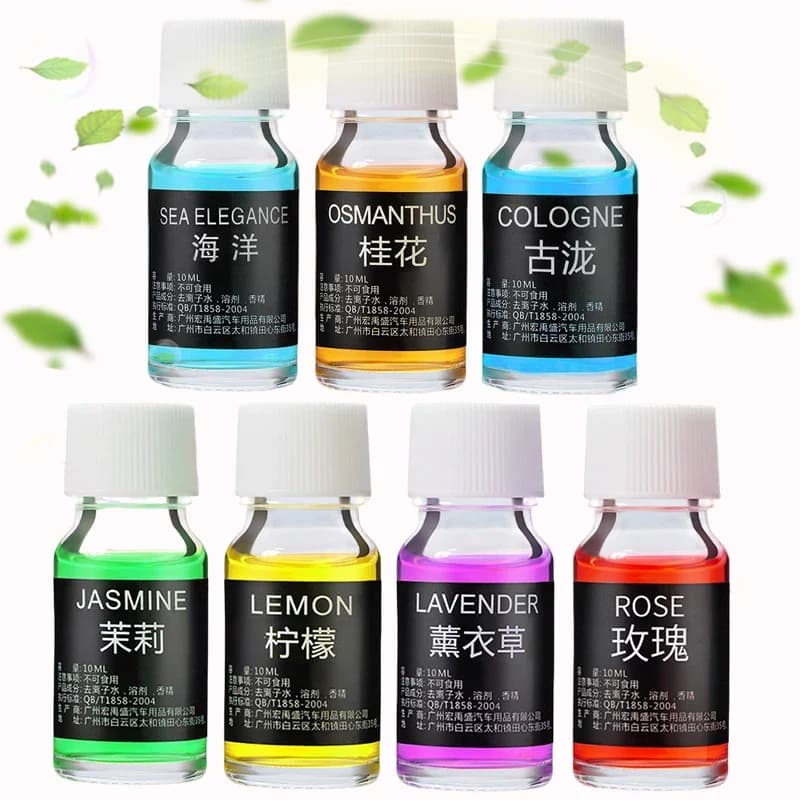 10ml Car Perfume Refill Air Freshener Natural Plant Essential Oil Aroma Diffuser Fragrance Humidifier Essential Oil Freshener
