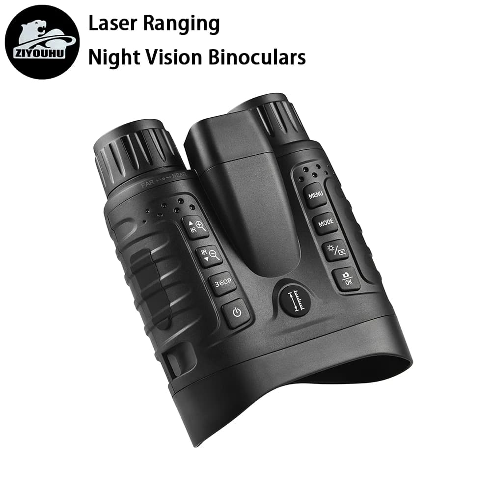 ZIYOUHU NV2185 Plus 4K Telecamera per visione notturna Binocolo digitale Telemetro laser incorporato Lampada a infrarossi per la fotografia di caccia