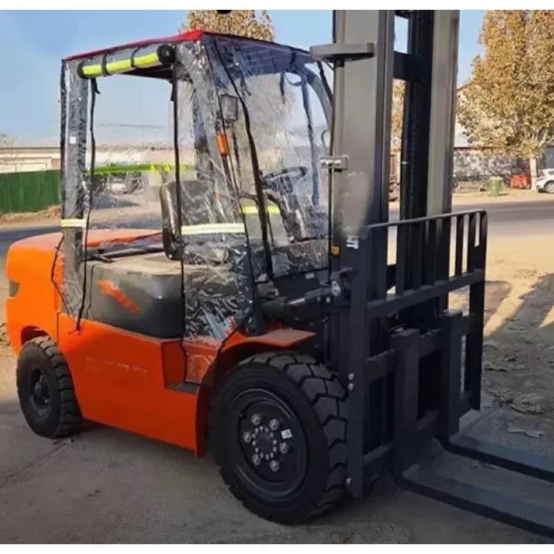 1PC 2.5-3.5T Forklift Cover Thickened Rain Curtain Front Wind Warm Door Curtain