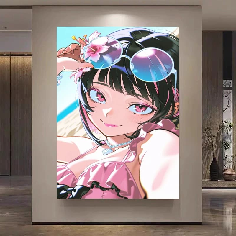 Anime Cute Characters Paint by Numbers Oil Painting Modern Wall Decor for Living Room Bedroom Perfect Gift No Frame