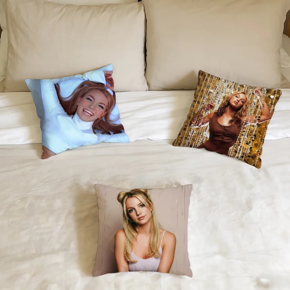 B-Britney S-Spears Singer cushion cover Home Office Birthday Anniversary Gifts Soft Skin Friendly Cushion Cover