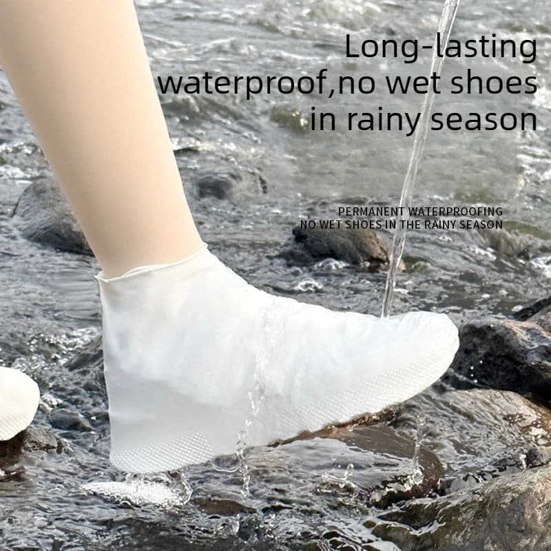 Waterproof Silicone Shoe Covers M/L Reusable Non-Slip Rain Boots Unisex Sneakers Protector For Outdoor Rainy Day Shoes Cover