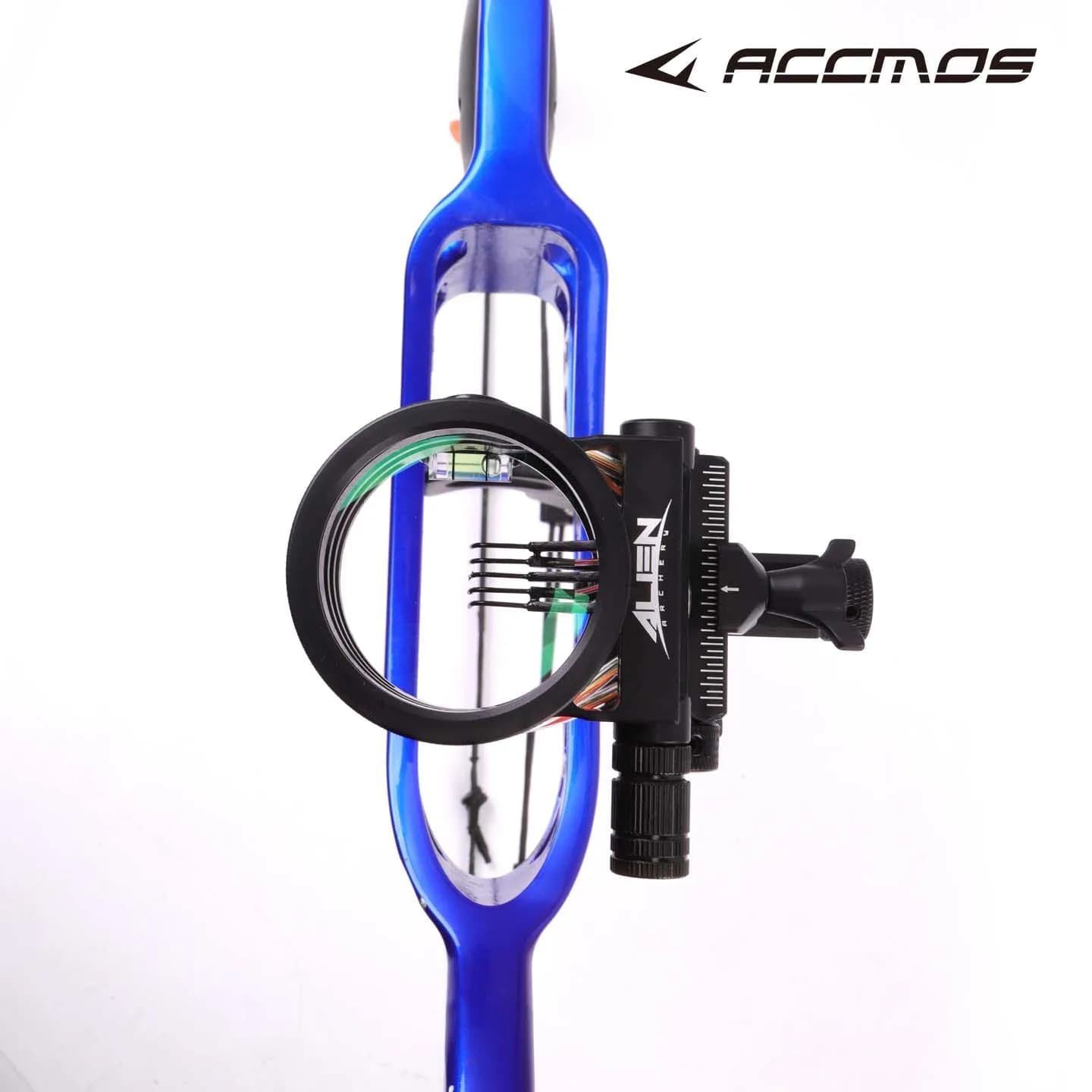 Mirino a cinque pin per arco compound, con lente 2x/4x/6x/8x, regolabile per tiro con l'arco, caccia e mira al bersaglio, per destrorsi e mancini