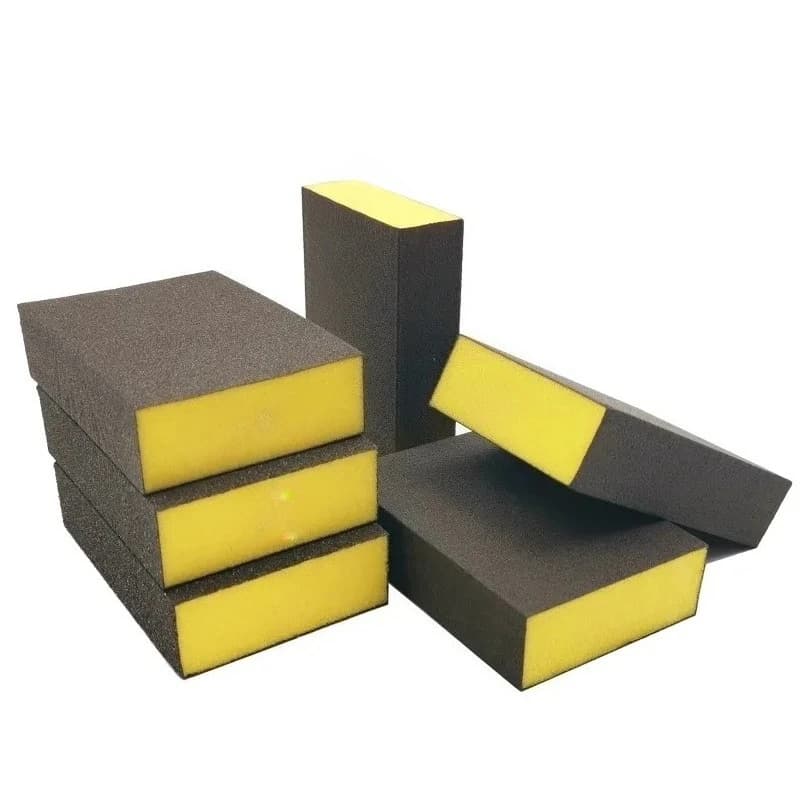 6 pcs/set (60 80 120 180 240 320) Medium fine coarse grit grinder sponge for metal sandpaper
