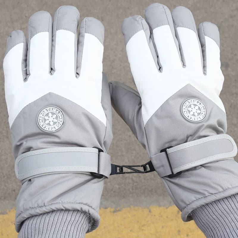 Guanti Invernali Unisex per Snowboard e Moto, Caldi in Lana, Antiscivolo, Touch Screen, Impermeabili, Accessori Auto