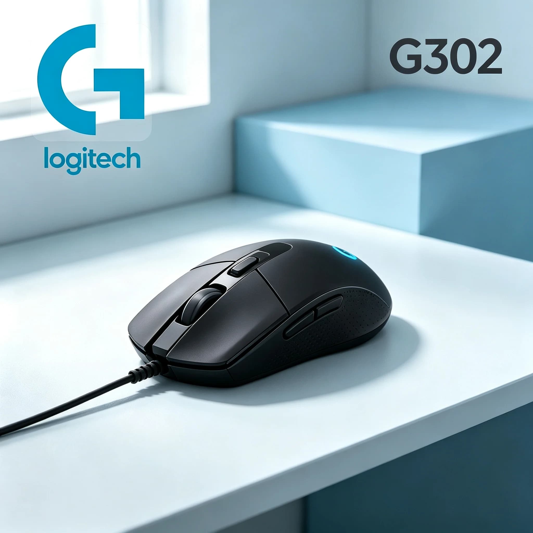 Original Logitech G302 Wired Optical Mouse 6 Customizable Macro Keys Delta‑Zero Tracking Technology Gaming Mice For PC Laptop Pl