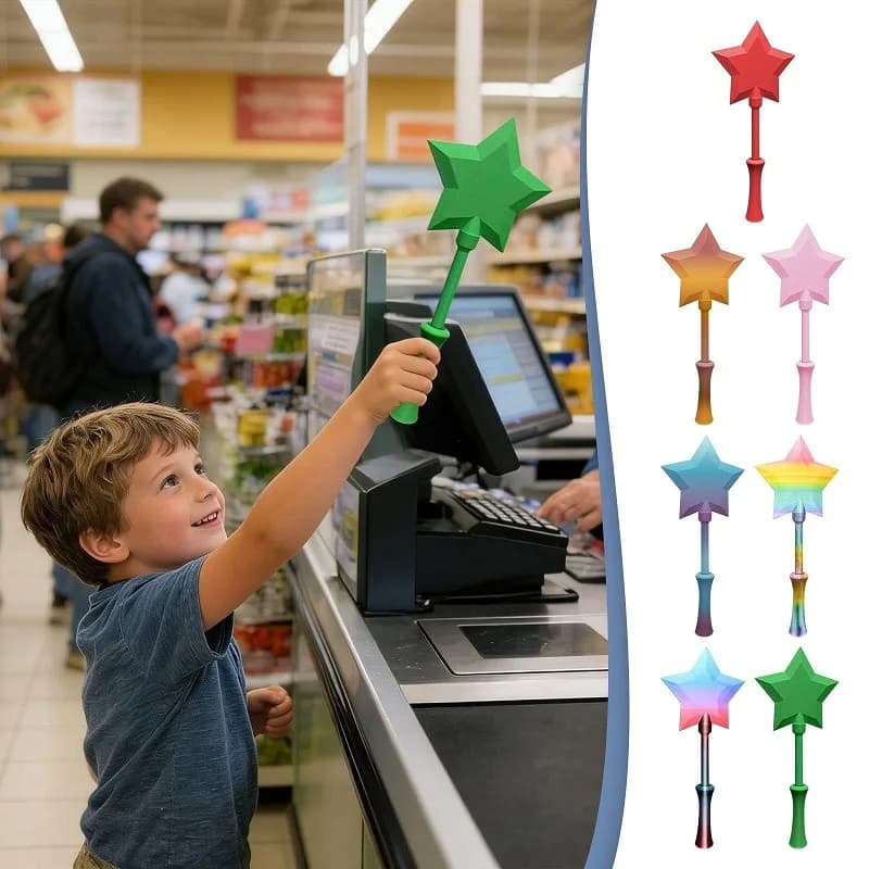 Bacchetta Magica Stampata in 3D con Funzione Tap to Pay, Porta Carte di Credito NFC, Leggera e Carina per Bambini e Adulti, Regalo per Feste e Compleanni