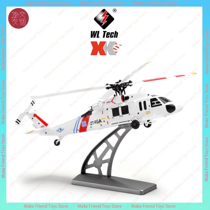 Wltoys K270 Black Hawk Uh-60l Rc Elicottero giocattolo 4-Rotori Flybarless 4ch Motore brushless Flusso ottico Mantenimento dell'altitudine Elicottero Rc