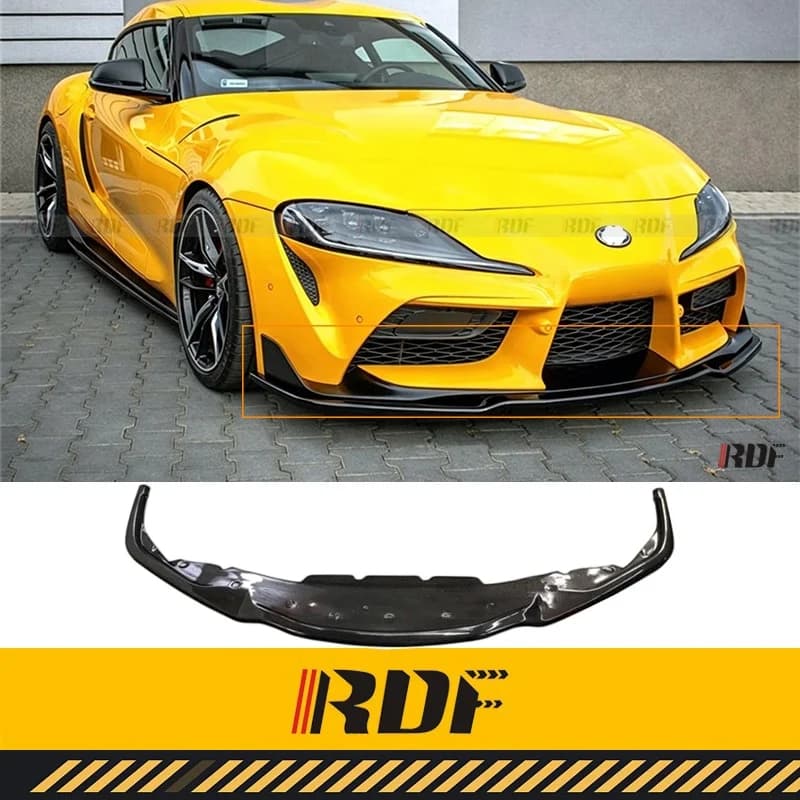Suitable for Toyota Supra A90 Front Lip Carbon Fiber Savearth Modification Parts Front Bumper Splitter Chin Spoiler Diffuser
