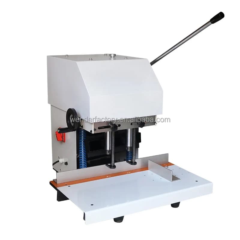 HX-210A Macchina Foratrice Elettrica da Tavolo a Doppio Foro per Etichette e Sacchetti
