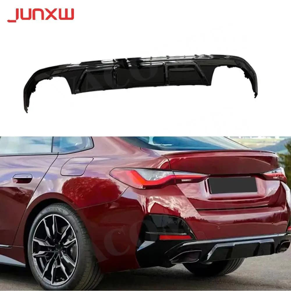 Rear diffuser in Vera Carbon Fiber ABS, Wheelchair Spoiler for BMW 4 G26 425i 430i M Sport Sedan 2021+, Car Accessories